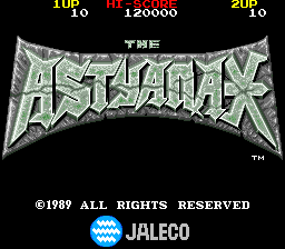 The Astyanax Title Screen